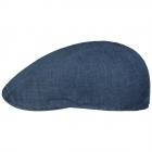 STETSON | Chapeau homme casquette plate, une pi�ce en lin jeans