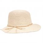 MAYSER | Chapeau de paille femme Cloche BRIGITTE en Crochet PANAMA blanc