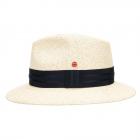 MAYSER | Traveller Panama chapeau de paille bord moyen bleu