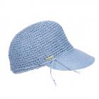 SEEBERGER | Bonnet femme au crochet bleu clair