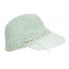 SEEBERGER | Bonnet femme au crochet vert clair