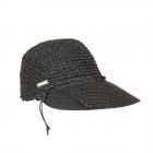 SEEBERGER | Bonnet femme au crochet noir
