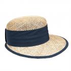SEEBEGER | Casquette en paille classique pour femme bleu