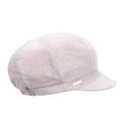 SEEBERGER | Casquette gavroche l�g�re femme, coton chambry beige