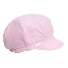 SEEBERGER | Casquette gavroche l�g�re femme, coton chambry rouge chin�