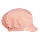 SEEBERGER | Casquette gavroche l�g�re femme, coton chambry orange