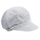 SEEBERGER | Casquette gavroche l�g�re femme, coton chambry noir