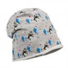 bonnet en coton pour enfants avec dessin de singe bleu
