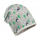 bonnet en coton pour enfants avec dessin de singe vert
