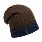 BUGATTI | Bonnet r�versible en tricot marron