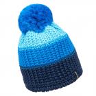 McBEANIE | Bonnet de sport en tricot avec pompon bleu