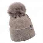 McBEANIE | Bonnet tricot� pour femmes avec pompon et strass boue