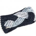 SEEBERGER| Bandeau femme en tricot bleu fonc�