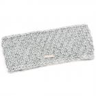 SEEBERGER| Bandeau femme Stripe avec doublure en polaire gris clair