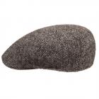 STETSON | Casquette plate pour hommes avec motif en laine marron