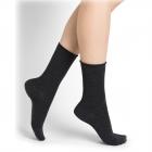 BLEUFORET | Chaussettes femme coton anthracite