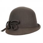CAPPELLO CLOCHE FELTRO CON FIOCCO boue