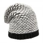 Bonnet femme bicolore blanc