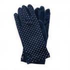 GUANTO VELLUTO POIS ARGENTATI bleu