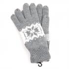 GUANTO THINSULATE FIOCCO NEVE JACQUARD gris