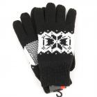 GUANTO THINSULATE FIOCCO NEVE JACQUARD noir