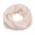 Echarpe femme Loop en fourrure Eco 35X28cm blanc laine
