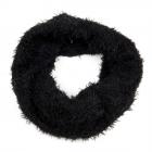 Echarpe femme Loop en fourrure Eco 35X28cm noir