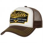 STETSON | Casquette trucker � visi�re American Heritage marron