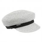 SEEBERGER | Stewart casquette parapluie paille de papier gris clair