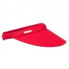 SEEBERGER | Visi�re en coton rouge feu