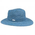 SEEBERGER | Traveller zigzag weave Chapeau d'�t� pour dames bleu clair