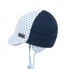 STERNTALER | Casquette � visi�re pour b�b� avec oreillettes et ruban � nouer bleu clair