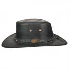 SCIPPIS | Chapeau en cuir Springbrook noir