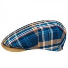ALFONSO D'ESTE | Casquette homme FLATCAP 100% cotone bleu