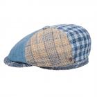 ALFONSO D'ESTE | CASQUETTE PLATE 100% LINO patchwork