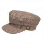 ALFONSO D'ESTE | Casquette aspect chevron marron