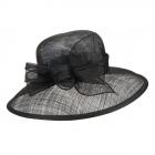 ALESSANDRA BACCI | Chapeau de paille en sisal �l�gant pour femme noir