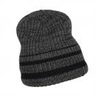 McBEANIE | Bonnet tricot� avec doublure en polaire gris