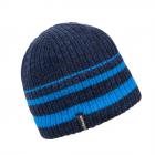 McBEANIE | Bonnet tricot� avec doublure en polaire bleu