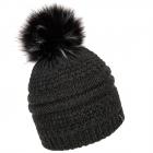 McBEANIE | Bonnet tricot� en alpaga avec pompon anthracite