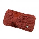 BARTS | Bandeau tricot� rouge-brun