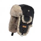 BARTS | Bonnet aviateur Rib Bomber avec oreilles noir