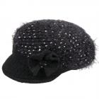 MODE | CASQUETTE BALLON FEMME BERRETTONE PUNTI CHIARI noir