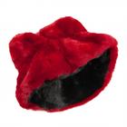 LOOP �CHARPE R�VERSIBLE FOURRURE SYNTH�TIQUE BICOLORE 21X40CM rouge