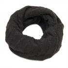 �CHARPE LOOP FEMME RIGHE LUREX 25X60CM noir