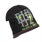 FASHION | BONNET GAR�ON FELPA STAMPA MIMETICA E DETTAGLI FLOCCATI noir