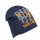 FASHION | BONNET GAR�ON FELPA STAMPA MIMETICA E DETTAGLI FLOCCATI bleu