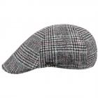 MODE | CASQUETTE PLATE HOMME LOOK CARREAUX gris