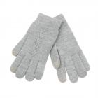 Gants femme TOUCH SCREEN TRECCIA gris