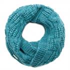 SEEBERGER | �charpe loop cable structure turquoise